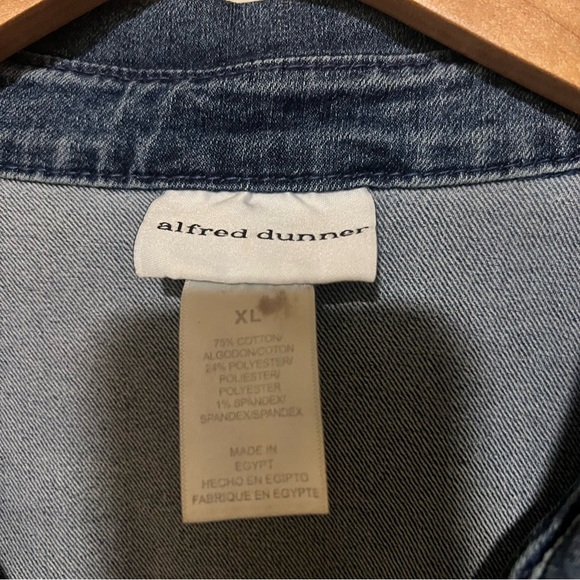 Alfred Dunner Blue Denim Jacket - Picture 5 of 5